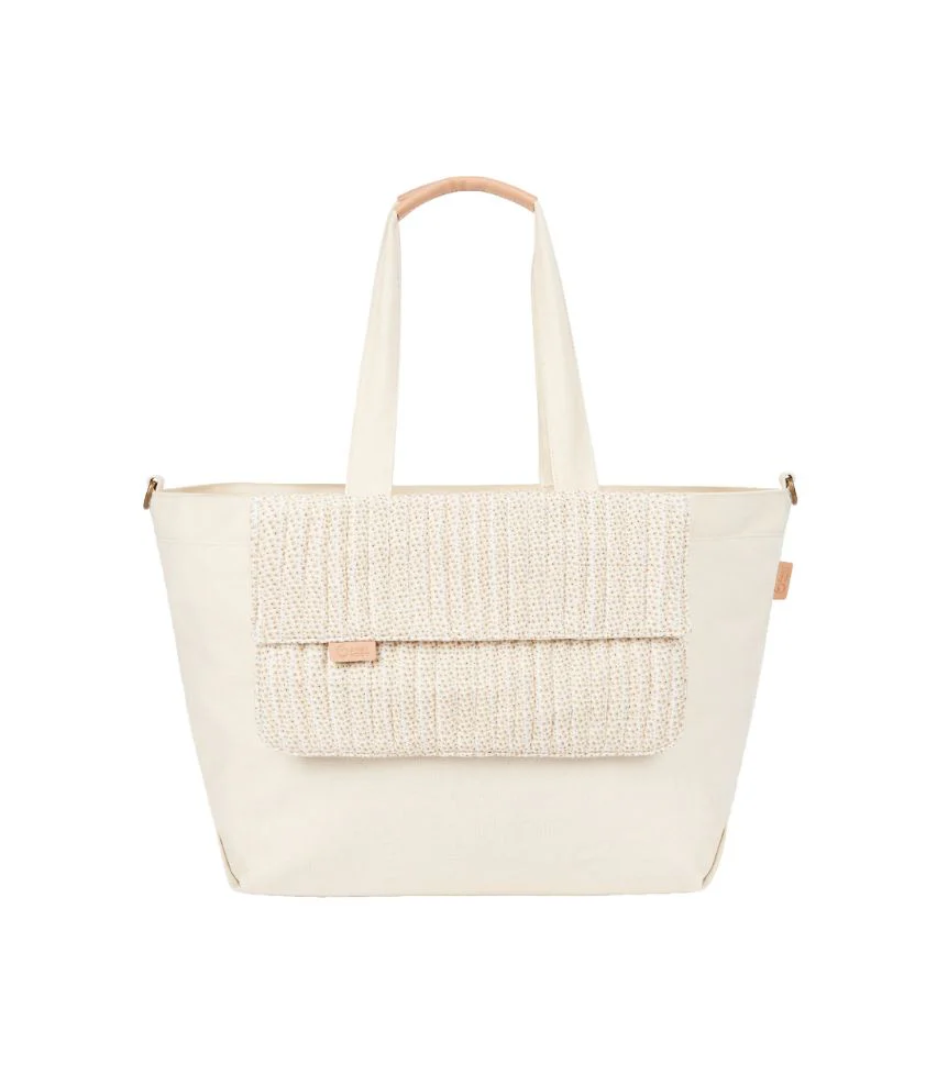 Sangle bandoulière - Sac à langer Tote Bag écru - Image 2