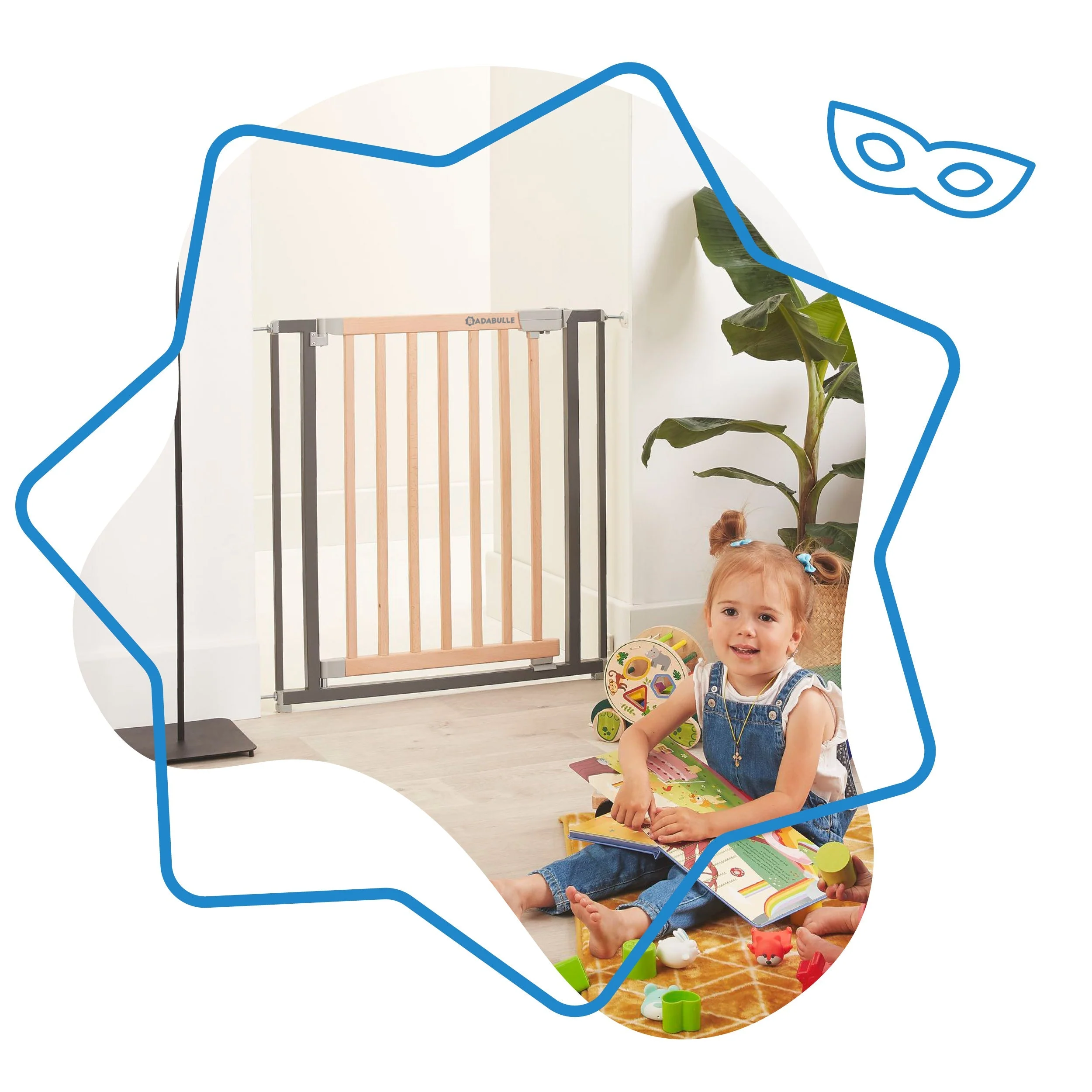 Barrière de Sécurité Safe & Protect Bois/Métal - Image 2