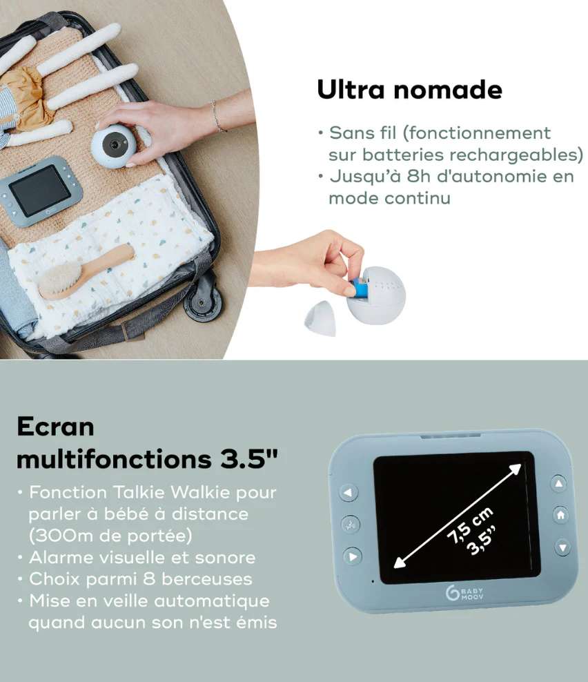 Babyphone caméra sans fil Yoo Roll Reconditionné - Image 3