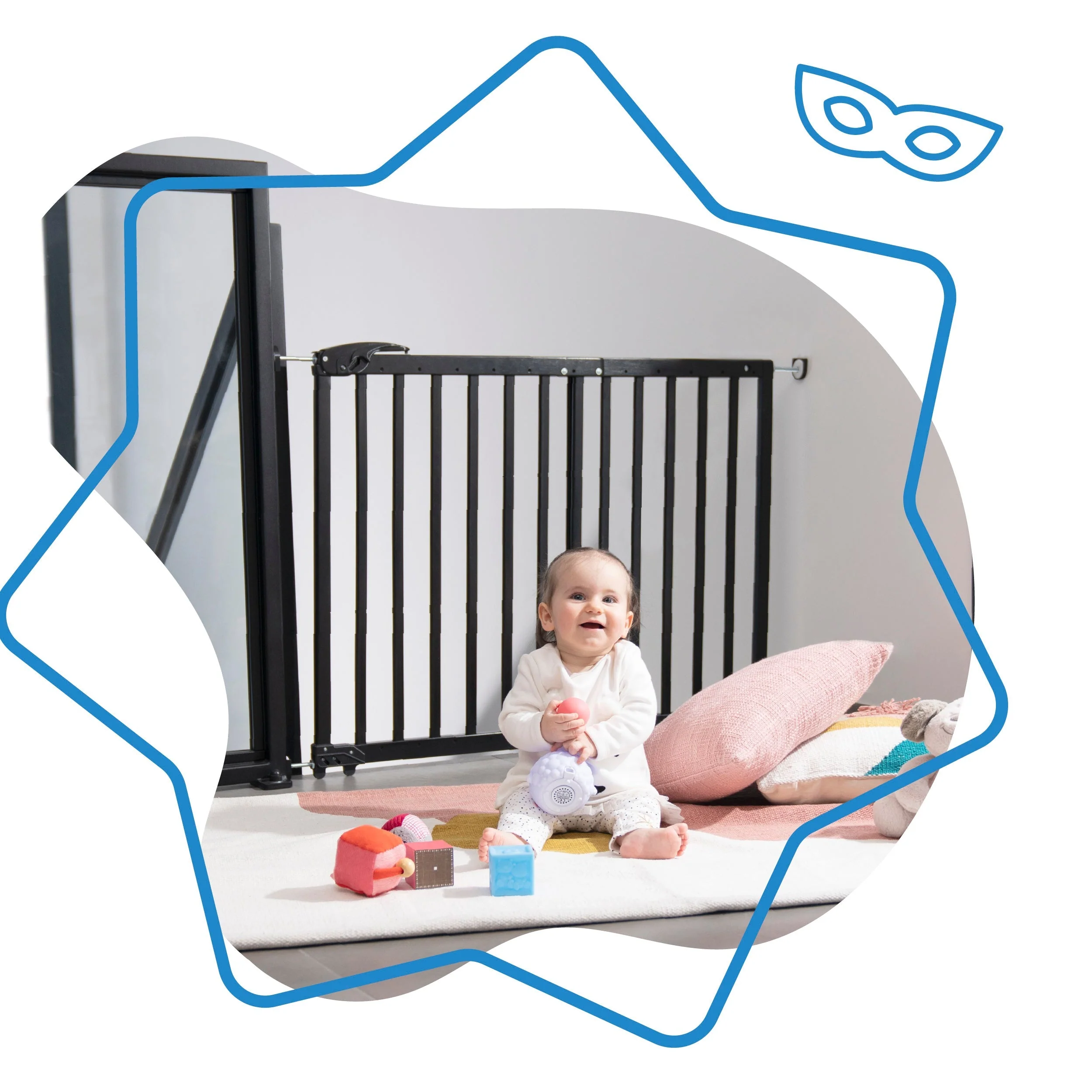 Barrière Deco Pop Noire Imparfaite - Image 3