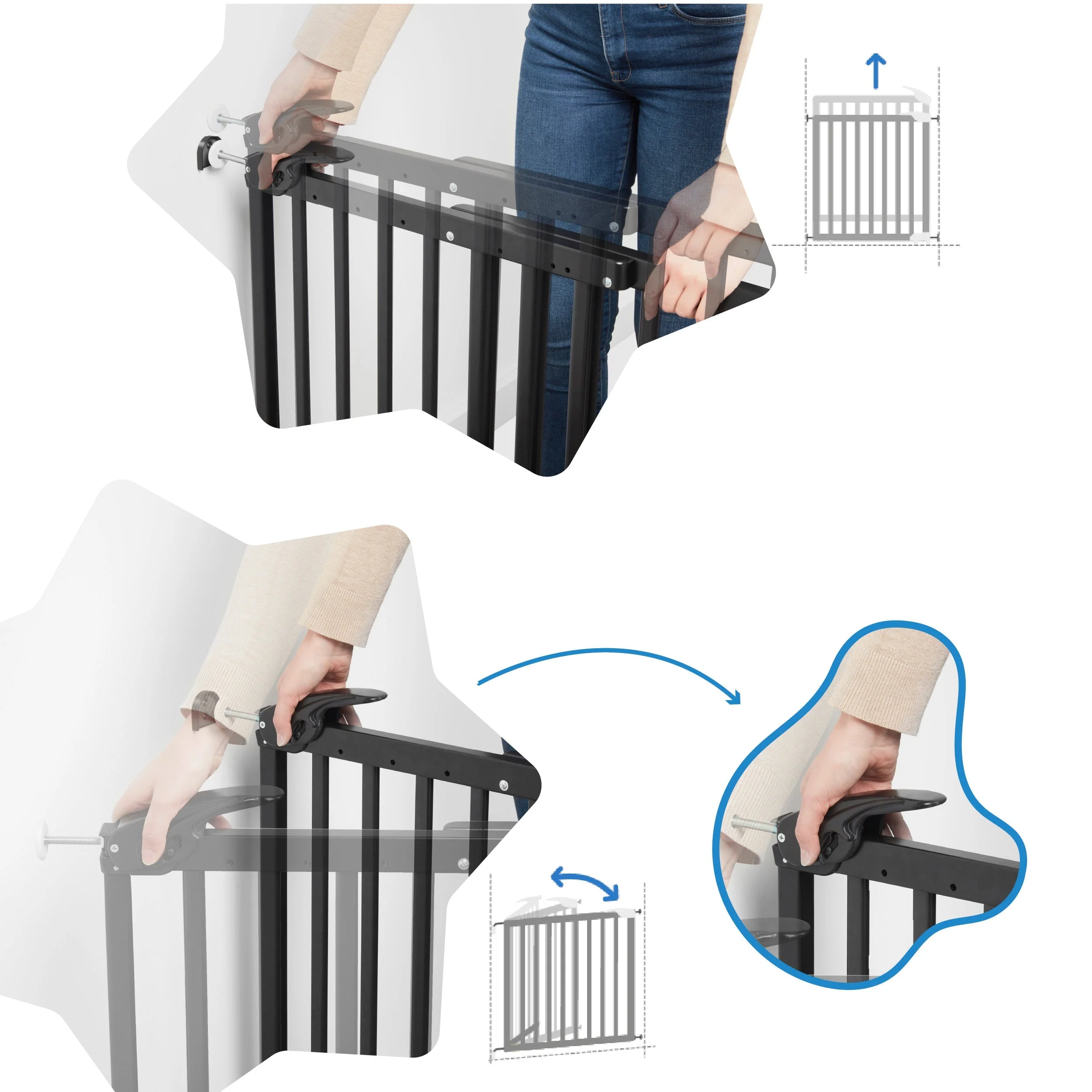 Barrière Deco Pop Noire Imparfaite - Image 5