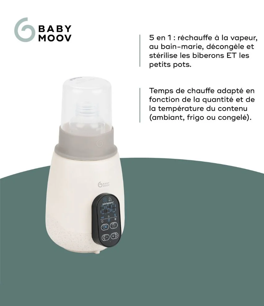 Chauffe-biberon nomade & stérilisateur - 5-en-1 - NutriSmart+ - Image 3