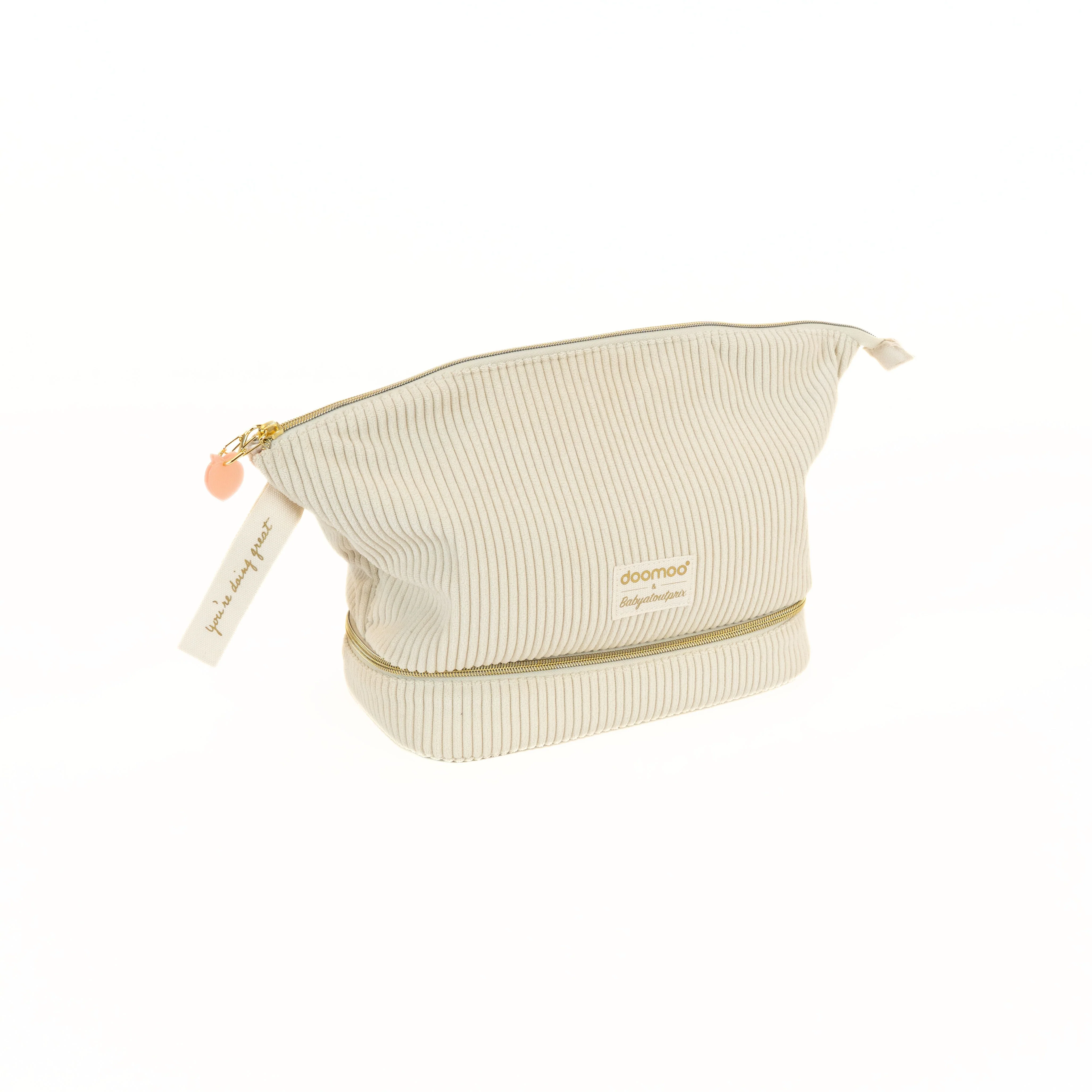 Housse avec tirette pêche - Trousse de maternité Mommy Vanity x Babyatouprix