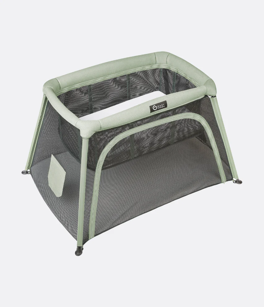 Lit parapluie utilisable dès la naissance et jusqu'à 4 ans - Berceau inclus - Moov & Comfy - Image 3
