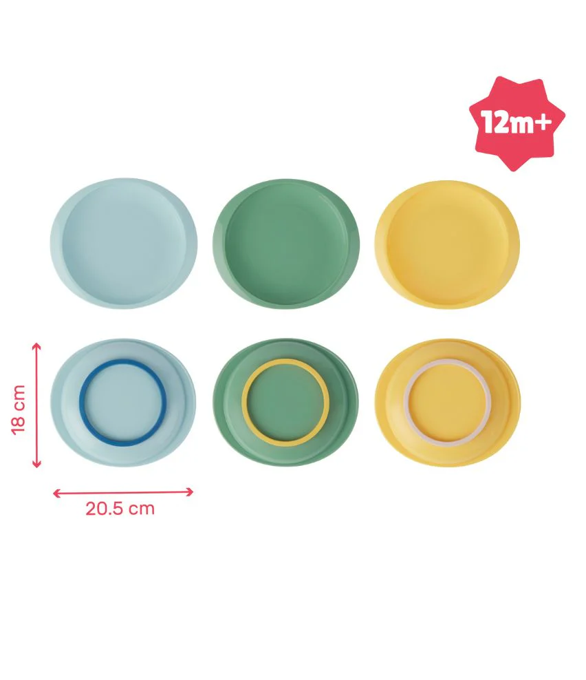 Lot de 3 assiettes antidérapantes - Image 3