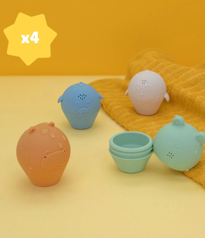 Lot de 4 aspergeurs de bain silicone - Image 5