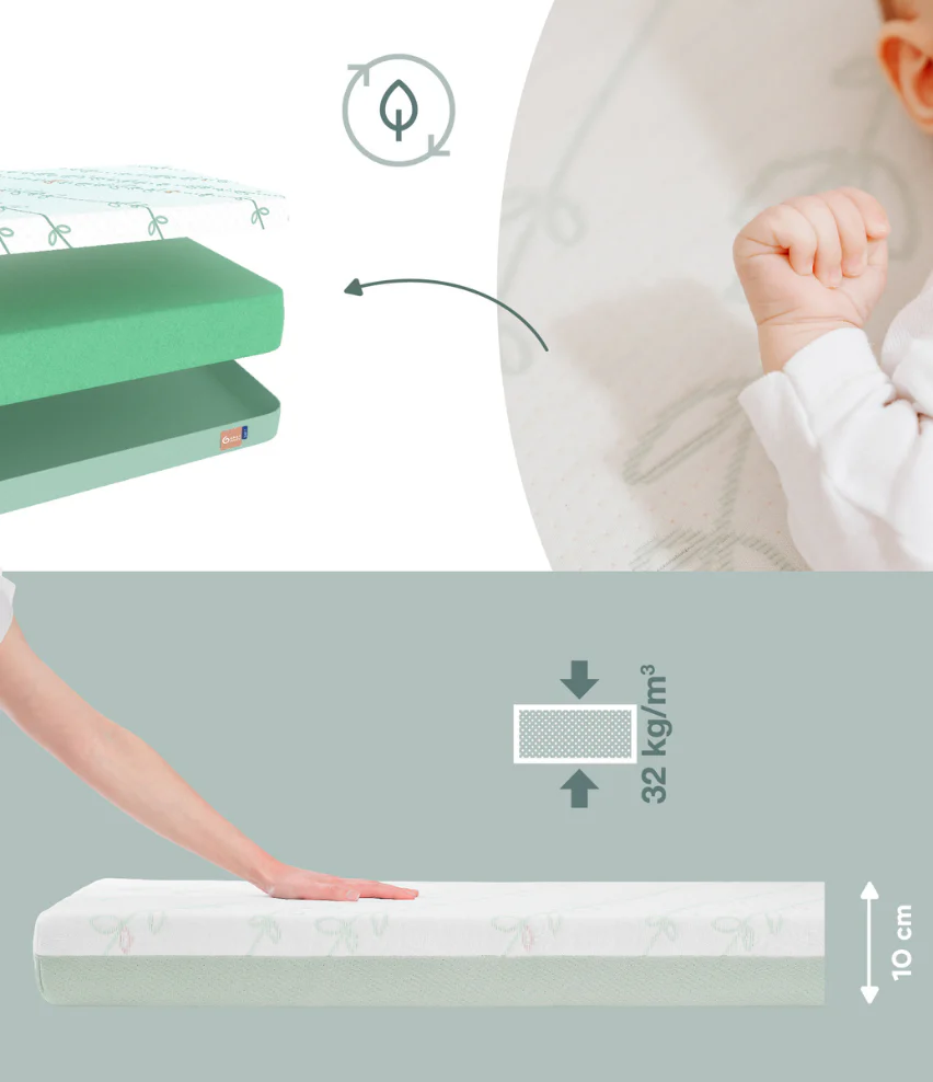 Matelas Bébé Protection Antibactérienne Naturelle - COSY'LITE - Image 6