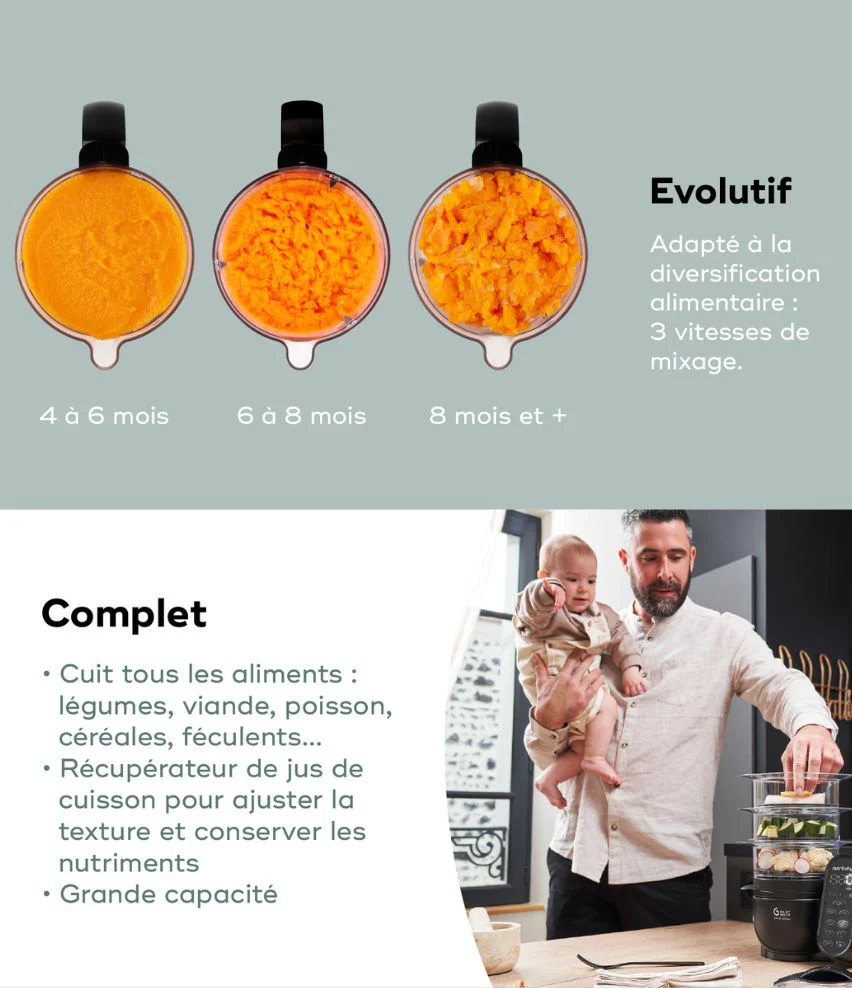 Robot culinaire multifonctions capacité XL - Nutribaby XL - Image 3
