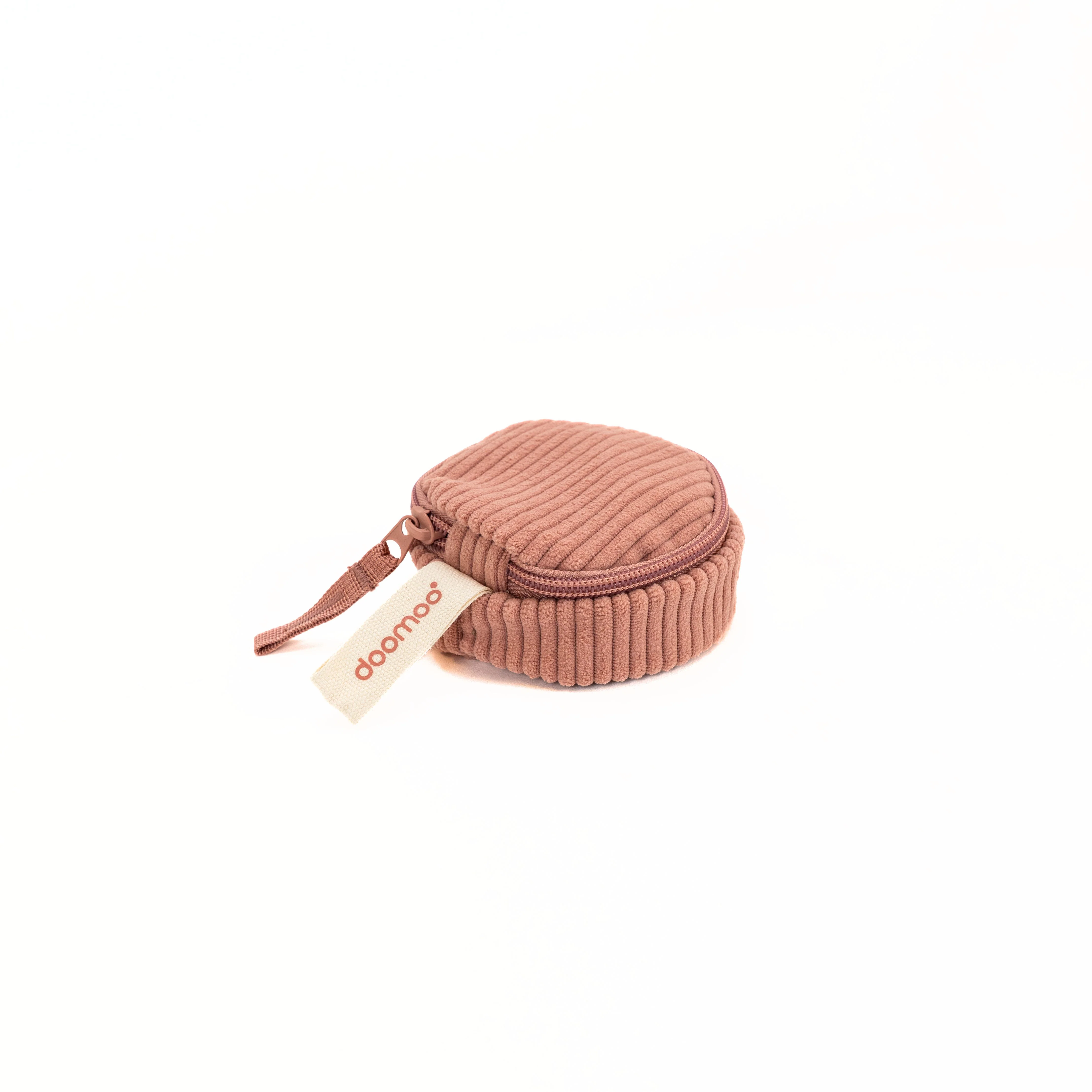 Pochette sucette sac à langer Fluffy Corduroy Pink