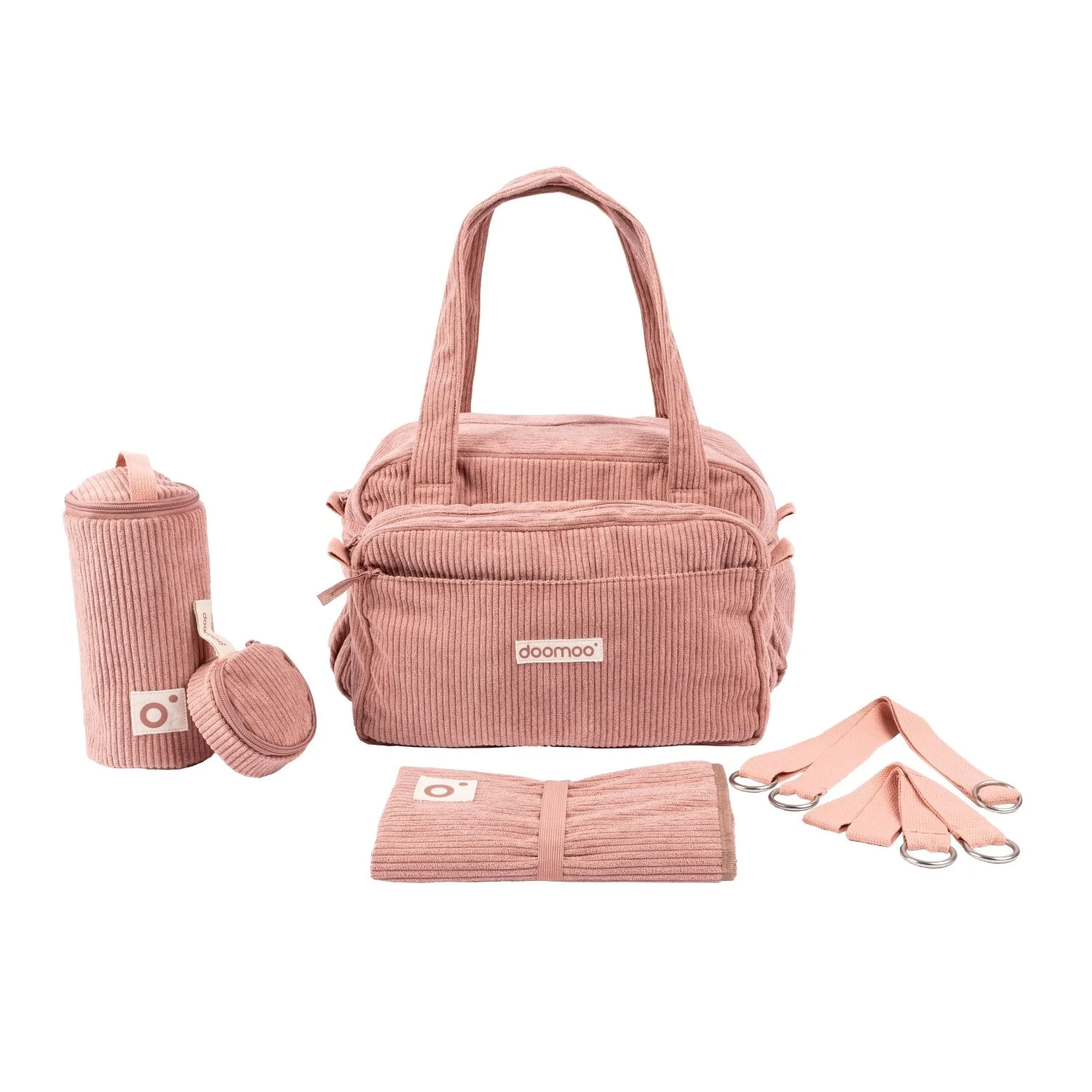Plan à langer sac à langer Fluffy Corduroy Pink - Image 2