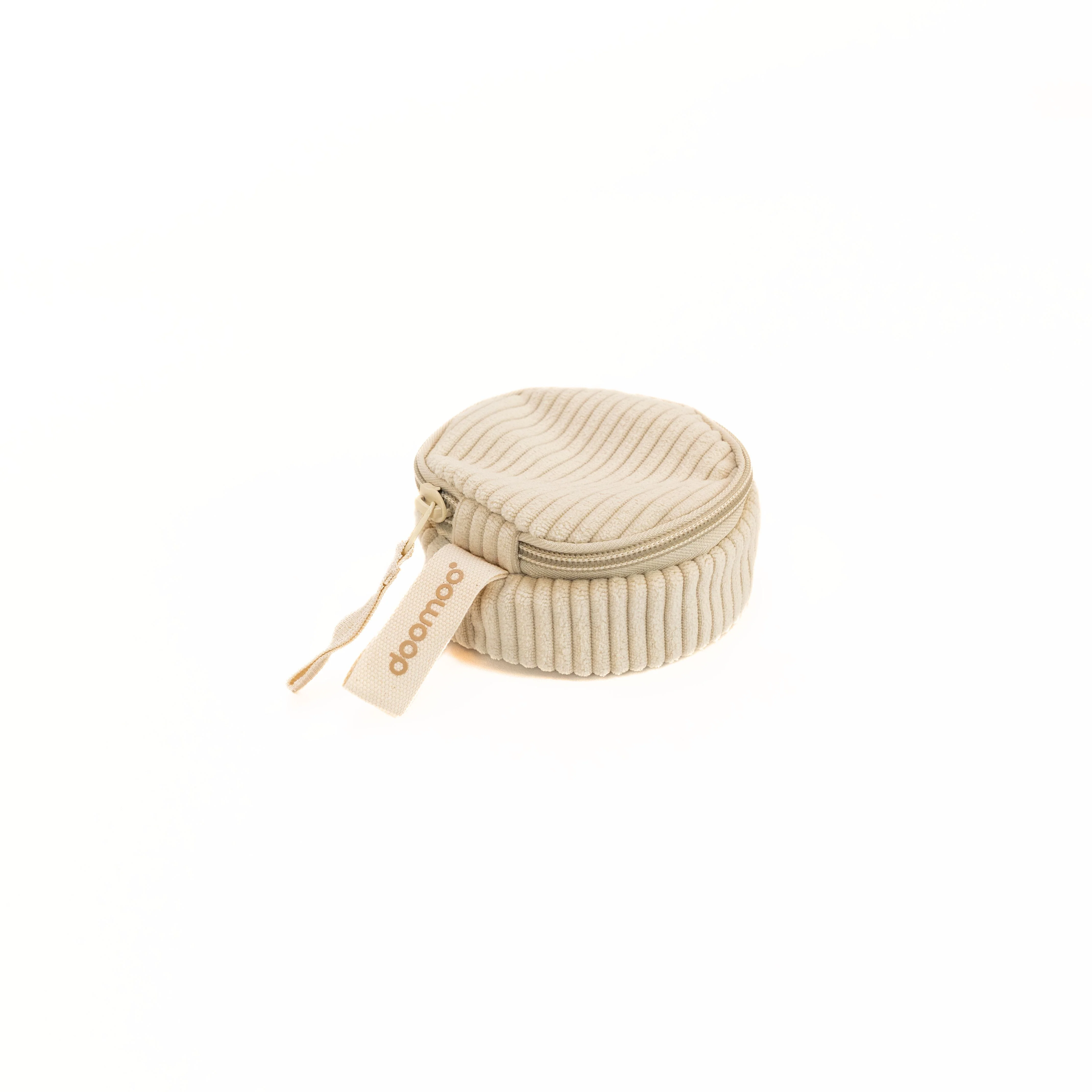 Pochette sucette sac à langer Fluffy Corduroy sand