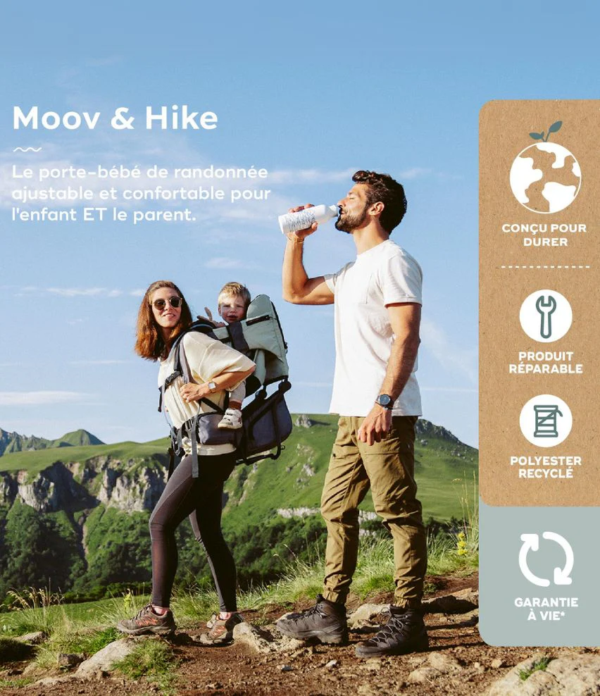 Moov & Hike - Le porte-bébé de randonnée conçu avec une kiné, confortable dès le 1er âge - Image 13