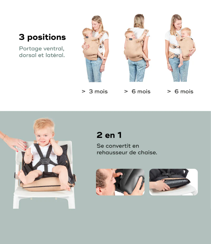 Porte-bébé physiologique, Dès la naissance - Moov & Boost - Image 4