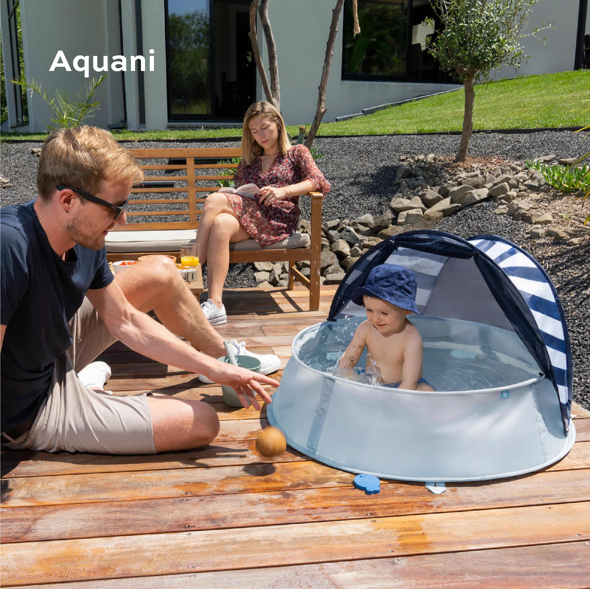 Sardines pour Tente Anti-UV bébé - Marinière - Image 3