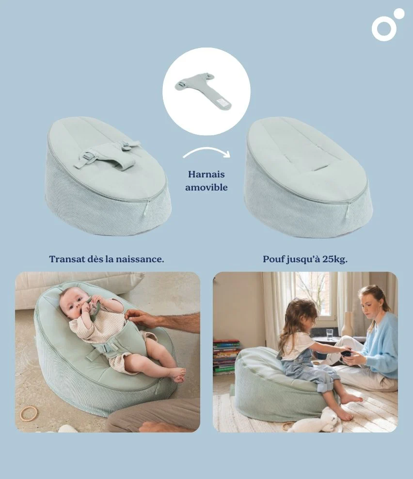 Transat pouf évolutif Seat'n Grow doomoo Imparfait - Image 14