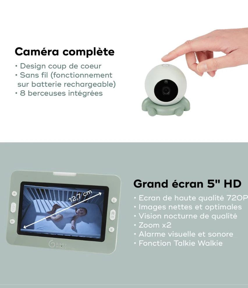Babyphone Yoo Go+ HD + sa caméra additionnelle - Image 4